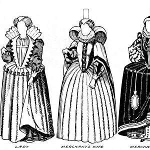 The Great Gallery of Costume: Varied Dresses Worn in the Days of Elizabeth, c1934