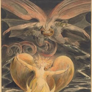 The Great Red Dragon and the Woman Clothed with the Sun, c. 1805. Creator: William Blake
