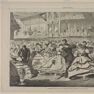 The Great Russian Ball at the Academy of Music, November 5, 1863, 1863. Creator: Winslow Homer