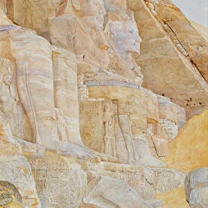The Great Temple of Abu Simbel. Artist: Newmann, Henri Roderick (1833-1918)