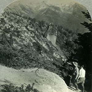 The Great Western Divide from Panther Gap, Sequoia Nat. Park, Calif. c1930s. Creator: Unknown