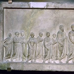 Greek relief of a sacrifice to Demeter, 4th century BC