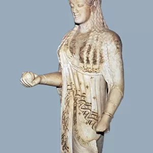Greek statue of a Kore from the Acropolis, 5th century BC