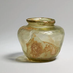Green Glass Jar, Iran, 10th century. Creator: Unknown