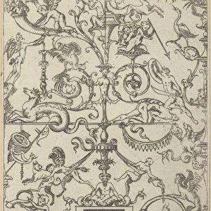 Grotesque Panel, 1550. Creator: Jacques Androuet Du Cerceau