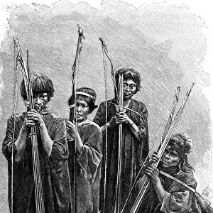 A group of Antis (Ashaninkas), Peru, 1895