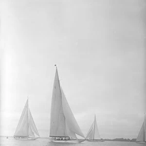 Group of J Class yachts, 1935. Creator: Kirk & Sons of Cowes