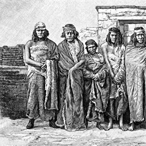 A group of Patagonians, Argentina, 1895