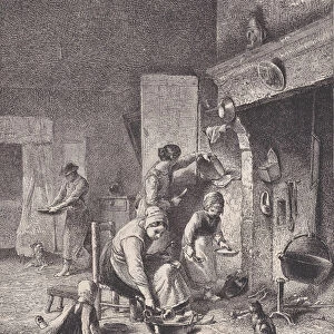 Gruel, from "Le Magasin Pittoresque", ca. 1852. Creator: Charles Emile Jacque