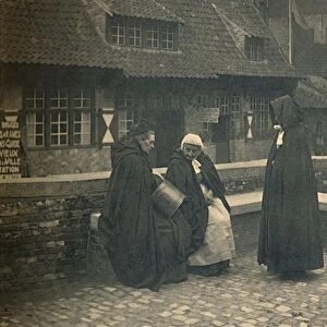Behind the Gruuthuse. Types of Bruges, c1910