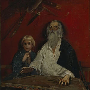 The Gusli Player. Artist: Ryabushkin, Andrei Petrovich (1861-1904)