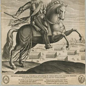 Gustavus Adolphus of Sweden. Artist: Kilian, Lucas (1579-1637)