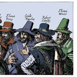 Guy Fawkes and the Gunpowder Plotters, 1605