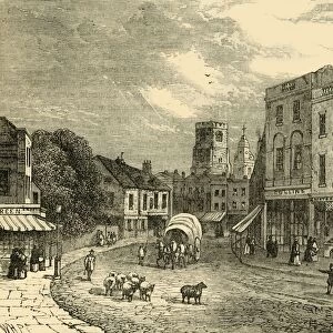 Hackney, Looking Towards the Church, 1840, (c1876). Creator: Unknown