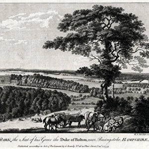 Hackwood Park, the Seat of his Grace the Duke of Bolton, near Basingstoke, Hampshire, 1775. Artist: Michael Angelo Rooker