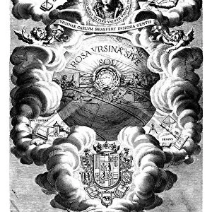 Half-title of Rosa Ursina, by Christopher Scheiner, 1630
