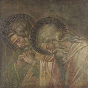 Two Haloed Mourners, ca 1390. Artist: Spinello, Aretino (c. 1350-1410)