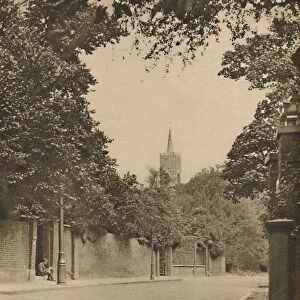 Hampstead Church from Between the Leafy Walls of Frognal Lane, c1935. Creator: Donald McLeish