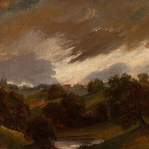 Hampstead, Stormy Sky, 1814. Creator: Unknown
