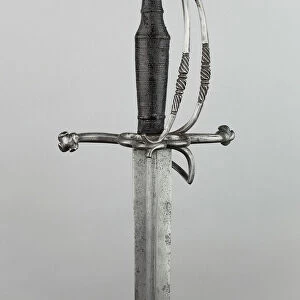 Hand-and-a-Half Sword, Switzerland, Hilt: 19th cent in mid-16th cent Swiss style Blade