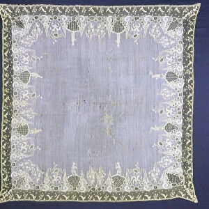 Handkerchief, England, 18th century. Creator: Unknown