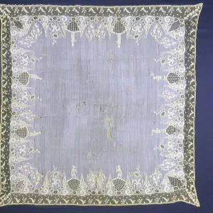 Handkerchief, England, 18th century. Creator: Unknown