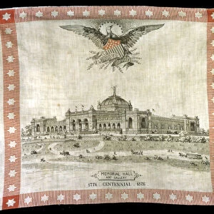 Handkerchief, Pennsylvania, 19th century. Creator: Unknown