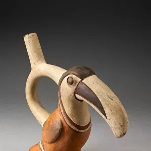Handle Spout Vessel in Form of a Toucan, 100 B. C. / A. D. 500. Creator: Unknown