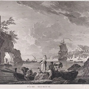 Happy Fishing, ca. 1760. Creator: Adrian Zingg