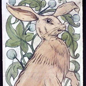 Hare, c1859-1917. Artist: William de Morgan