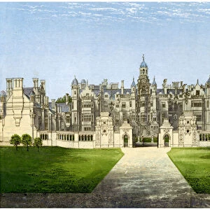 Harlaxton Manor, Lincolnshire, home of the Gregory family, c1880