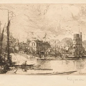 Harry Kellys, Putney, 1865-1866. Creator: Francis Seymour Haden (British, 1818-1910)