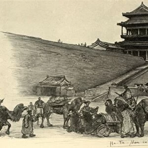 Hatamen Gate, Peking, China, 1898. Creator: Christian Wilhelm Allers