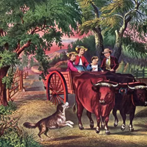 Haying Time, The First Load, 1868. Artist: Currier and Ives