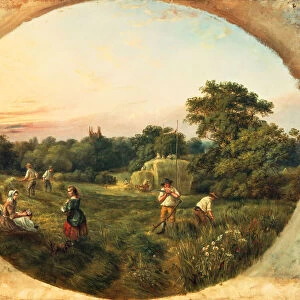 Haymaking Mathews Field, Handsworth, Birmingham, dated 01 / 07 / 1859