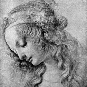 The head of the Madonna, 15th centuy (1930). Artist: Andrea del Verrocchio