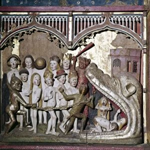 Hells Mouth from the Last Judgement, detail from Retable, c1400