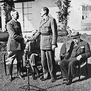 Henri Giraud and de Gaulle during the Casablanca Conference, January, 1943, (1945)