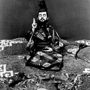 Henri de Toulouse-Lautrec in Japanese dress, ca 1892. Creator: Guibert, Maurice (1856-1913)