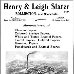 Henry & Leigh Slater Ltd. - advert, 1916