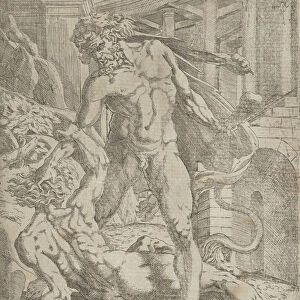 Hercules and Cacus, 1540-45. Creator: Antonio Fantuzzi
