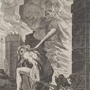 Hercules and Cerberus, 1586-1629. Creator: Aegidius Sadeler II