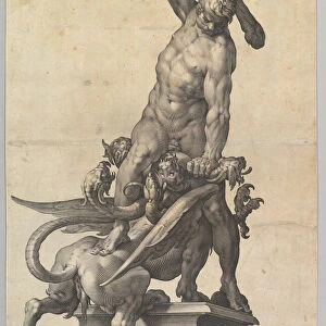 Hercules Slaying the Hydra, ca. 1602. Creator: Jan Muller
