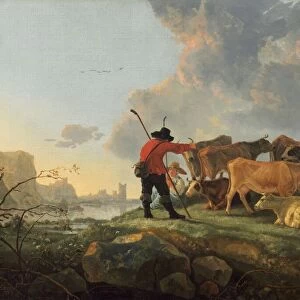 Herdsmen Tending Cattle, 1655 / 1660. Creator: Aelbert Cuyp