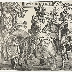 The Nine Heroes: Joshua, David, Judas Maccabees, 1515-1517. Creator: Lucas van Leyden (Dutch
