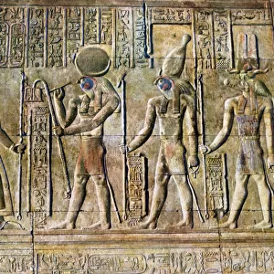 Hieroglyphic relief, Temple of Kom Ombo, Egypt, 20th Century