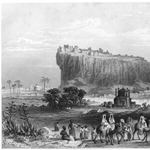 The hill fortress of Gwalior, India, c1860