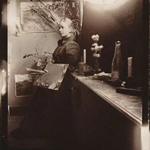 Hilma af Klint at the Kungliga Akademien in Stockholm, 1885. Creator: Anonymous