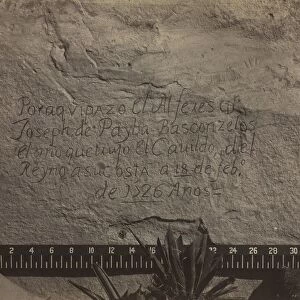 Historic Spanish Record of the Conquest, South Side of Inscription Rock, N. M. No