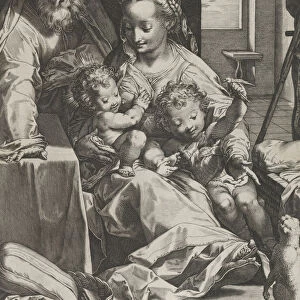 The Holy Family, 1577. Creator: Cornelis Cort